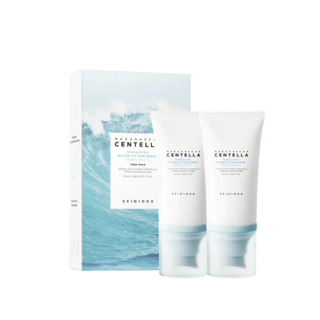 Protector Solar SKIN 1004 - Madagascar Centella Hyalu-Cica Water-Fit Sun Serum 50ML Twin Pack